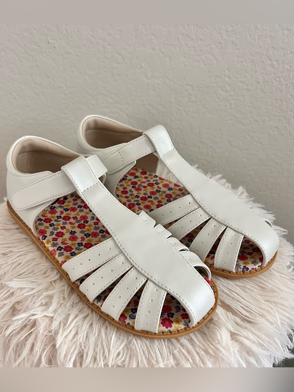 NWT! Livie & Luca Paz Pearl White T-strap Kids Shoes